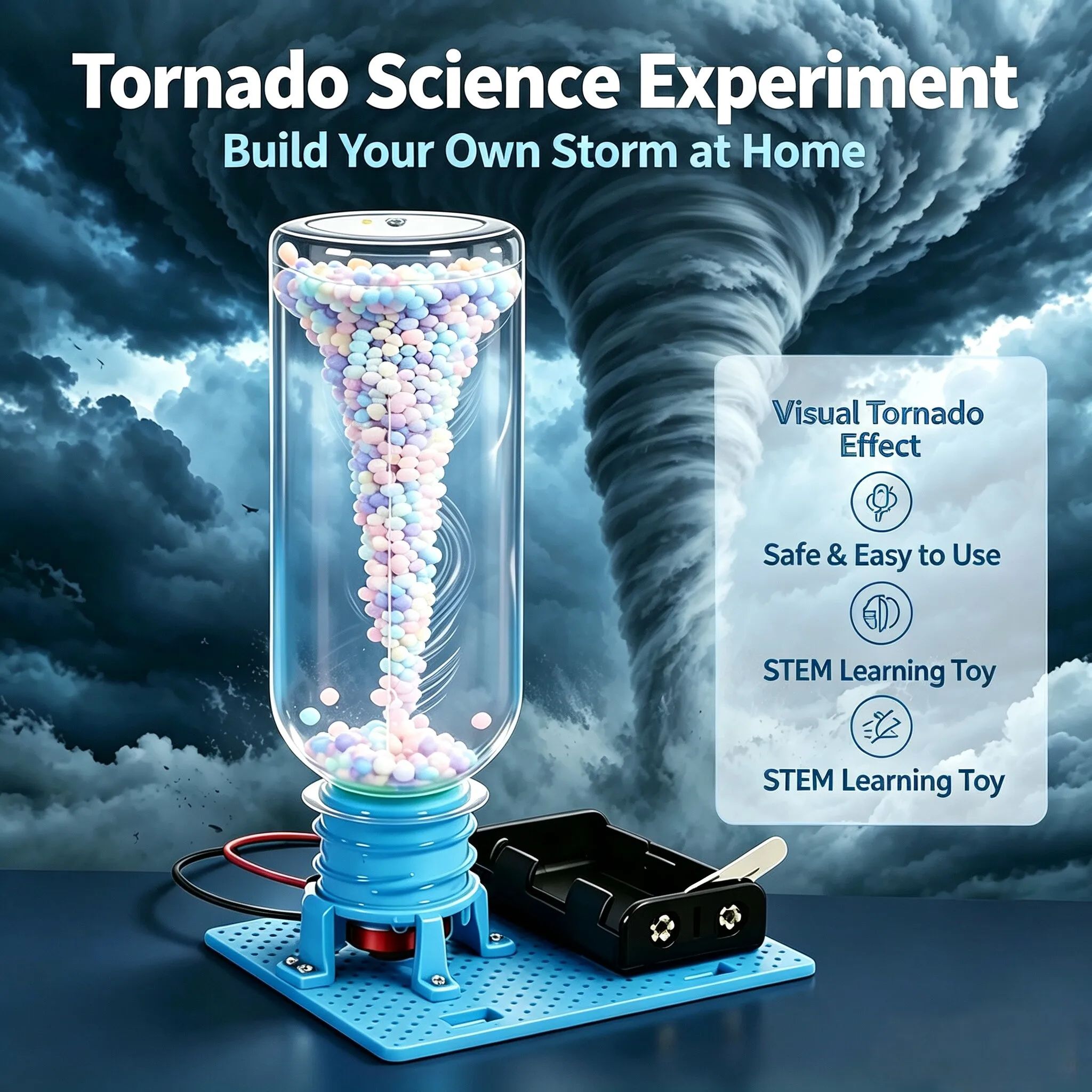 Science Diy Model - ﻿ Electric Vortex Tornadoes DIY Assembly