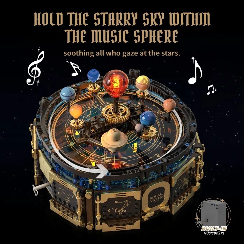 Solar System Music Box Buildin - огляд і ціна Solar System Orrery