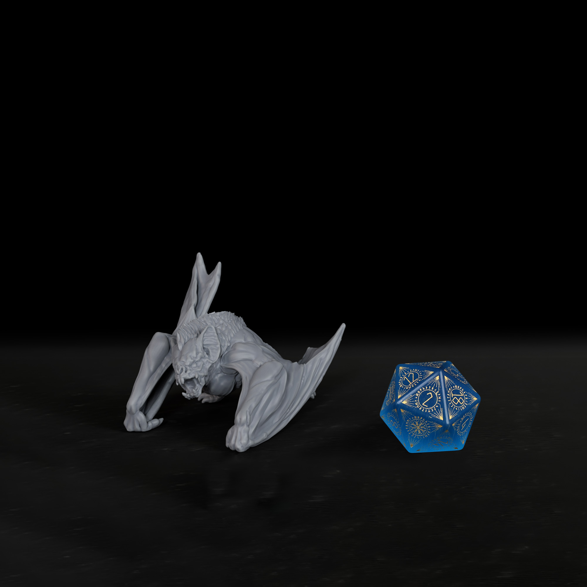 TTRPG Dire Bat Miniature Evil  - огляд і ціна Science Robot