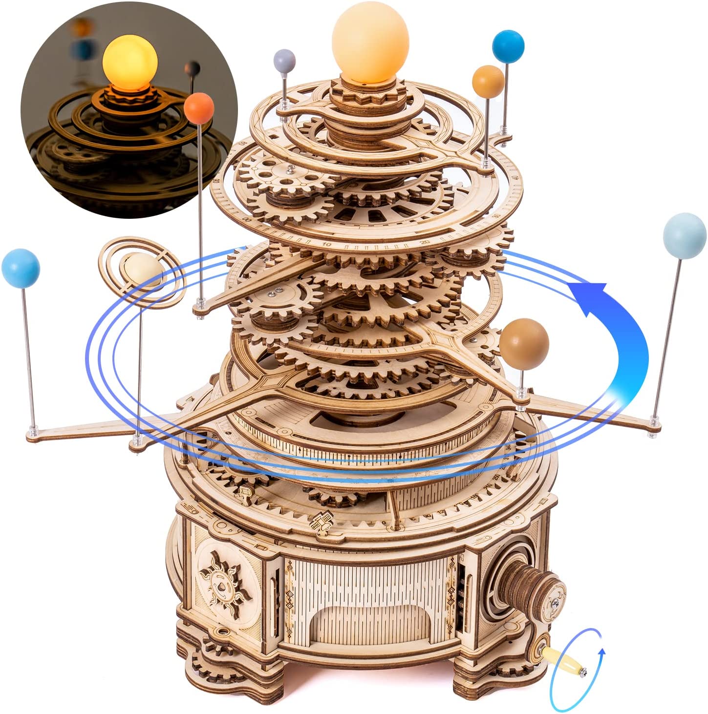 ROKR Wooden 3D Puzzle Toys - M - огляд і ціна Solar System Orrery